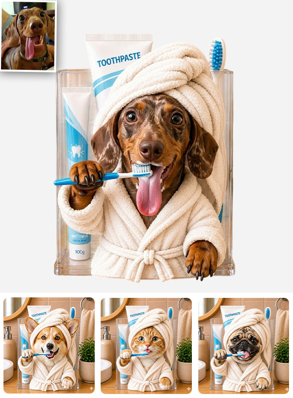 Niedlicher Haustier, Geschenk für Tierliebhaber - Personalisierter Hund Acryltopf