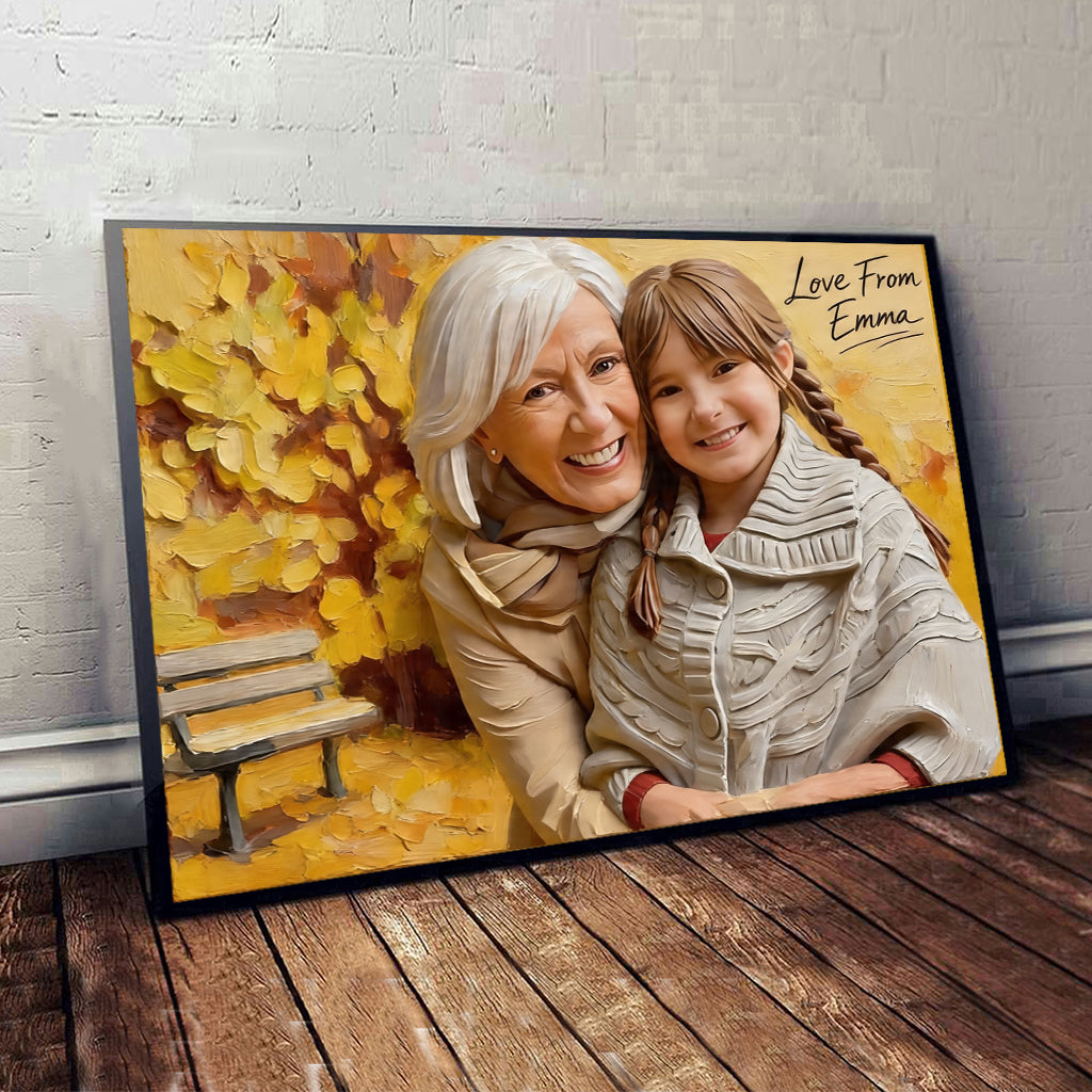 Personalisierte Geschenkidee für Oma - Individuelles Canvas und Poster