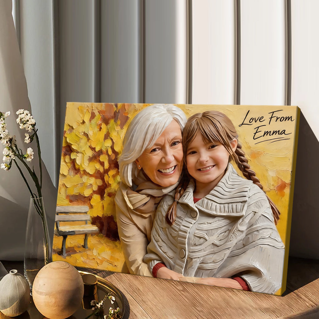 Personalisierte Geschenkidee für Oma - Individuelles Canvas und Poster