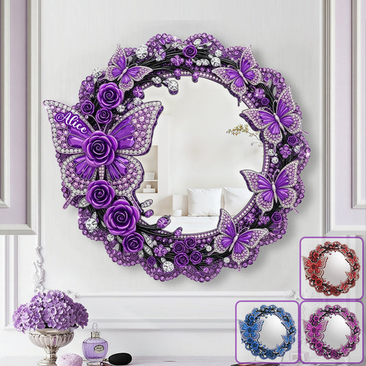 Beautiful Butterflies - Personalized Butterfly Wall Hanging Mirror