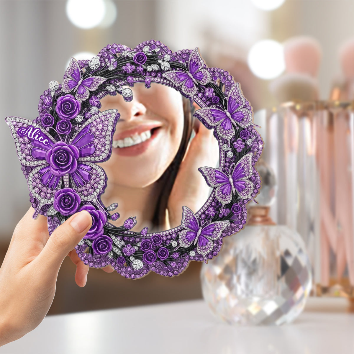 Beautiful Butterflies - Personalized Butterfly Wall Hanging Mirror