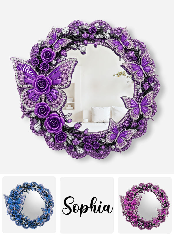 Beautiful Butterflies - Personalized Butterfly Wall Hanging Mirror