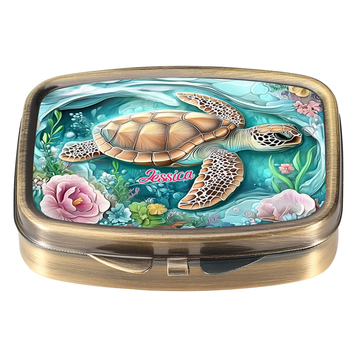 Turtle Lover - Personalized Turtle Pill Organizer