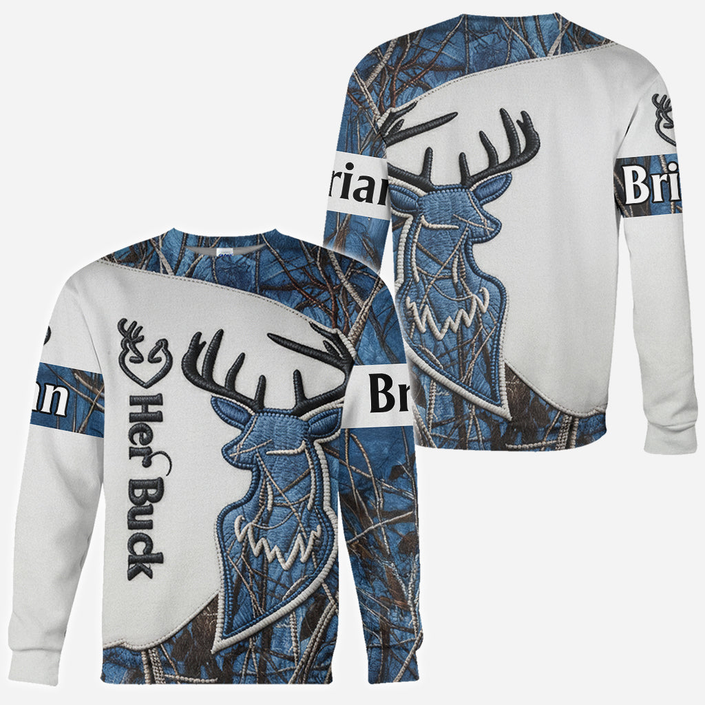 T-shirts assortis pour couples, T-shirt de chasse assorti pour couples - T-shirt de chasse personnalisé sur toute la surface