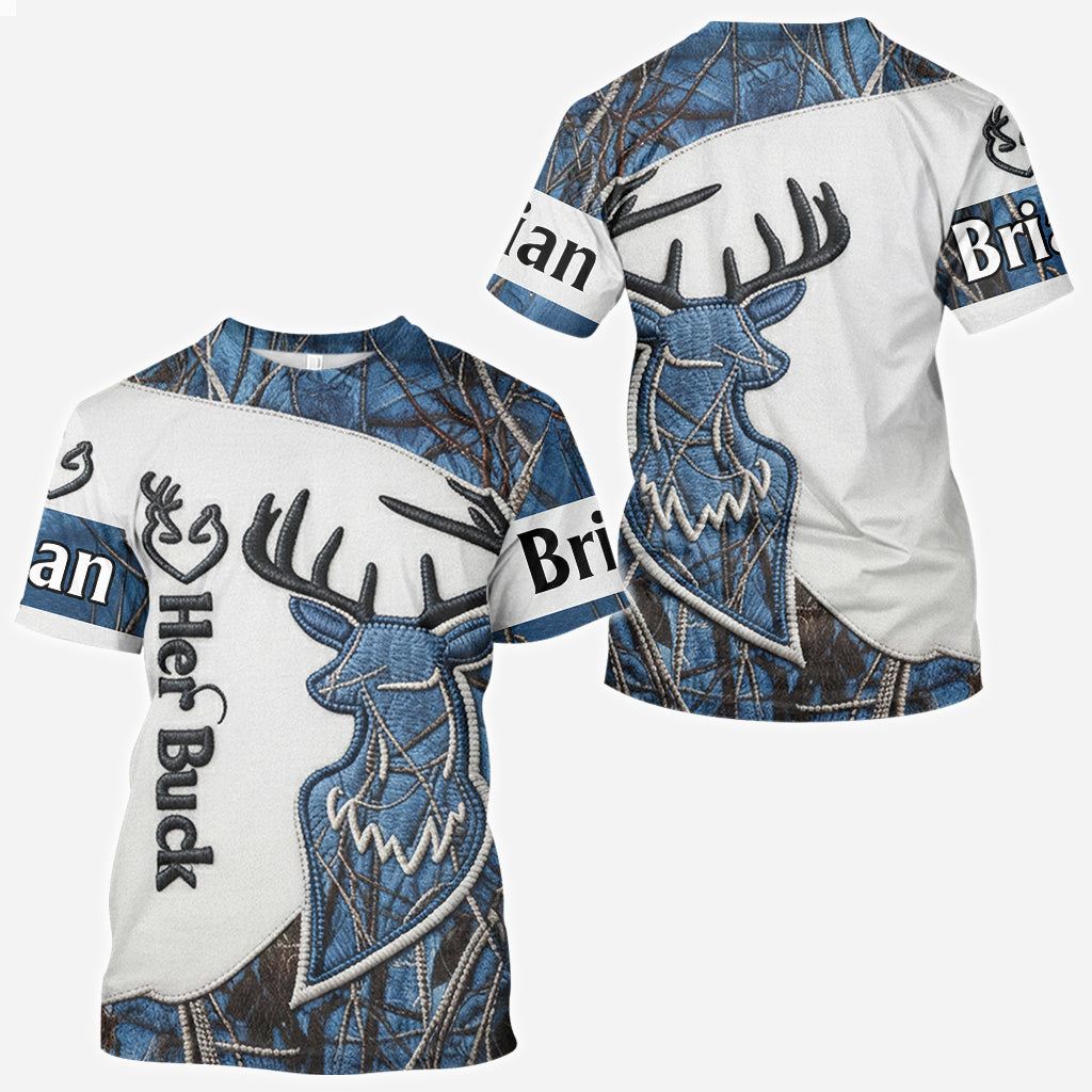 T-shirts assortis pour couples, T-shirt de chasse assorti pour couples - T-shirt de chasse personnalisé sur toute la surface