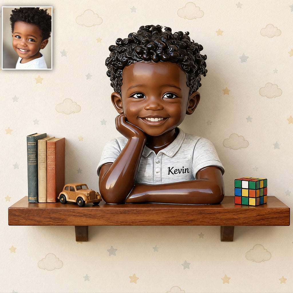 Kleiner Träumer - Personalisierte Kinder Holz Wandregal