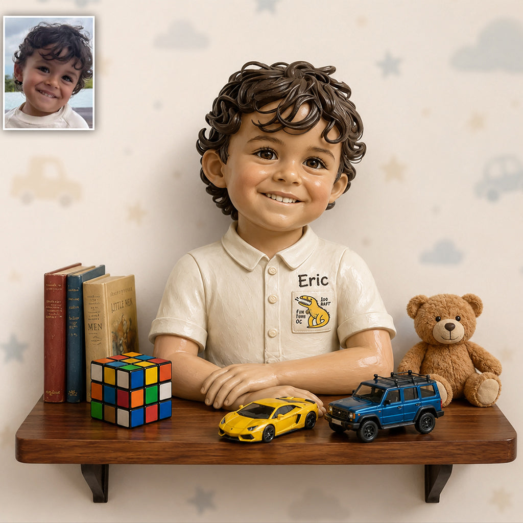 Kleiner Träumer - Personalisierte Kinder Holz Wandregal
