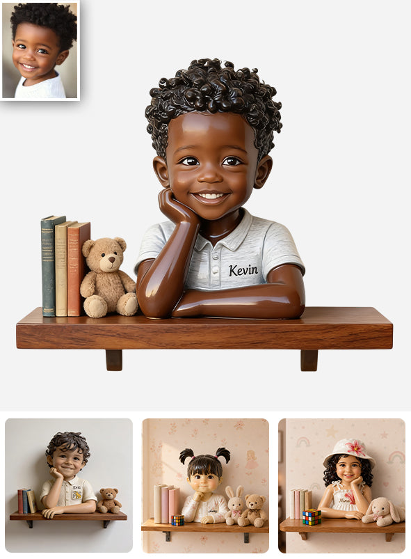 Kleiner Träumer - Personalisierte Kinder Holz Wandregal