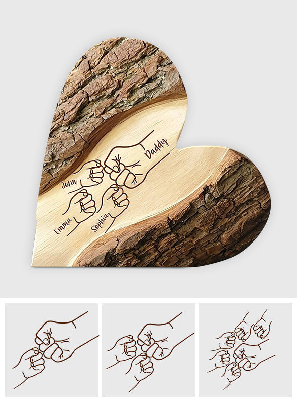 Best Dad Ever - Personalized Father Custom Shaped Acrylic Plaque