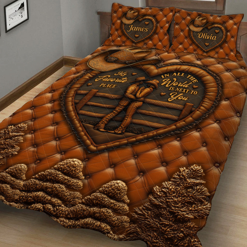 Next To You - Personalized Country Girl Quilt Set