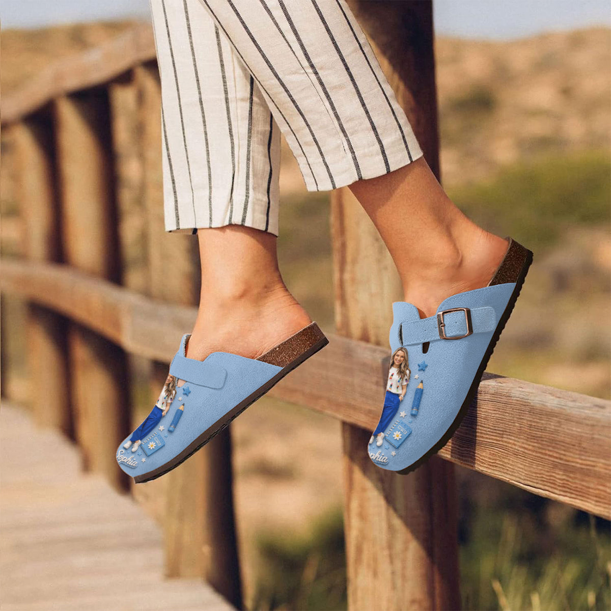 Best Teacher Ever - Personalized Teacher Clogs With Arch Support