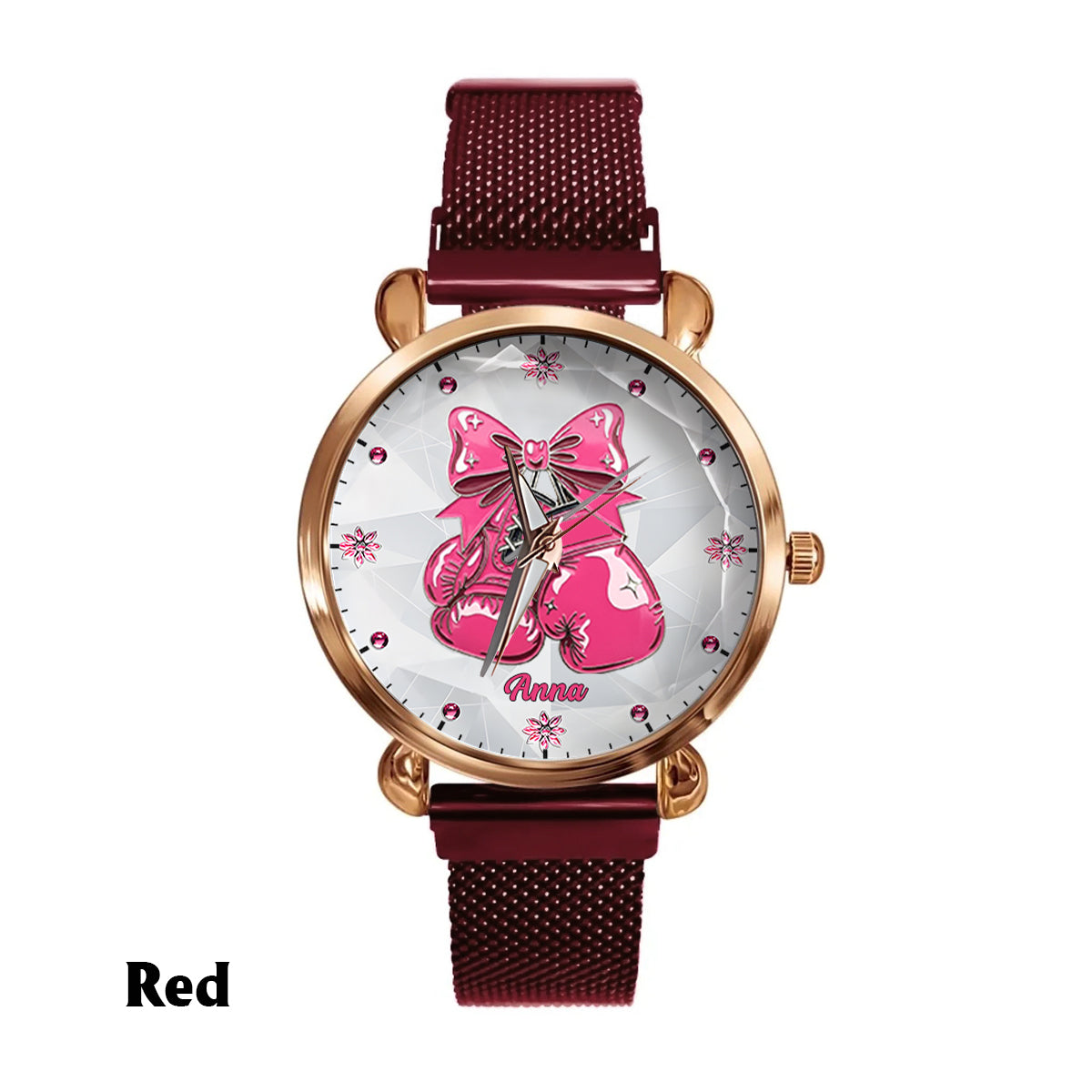 Faith Hope Love - Personalized Breast Cancer Awareness Women Hand Watch