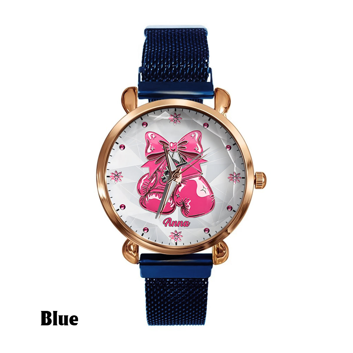 Faith Hope Love - Personalized Breast Cancer Awareness Women Hand Watch