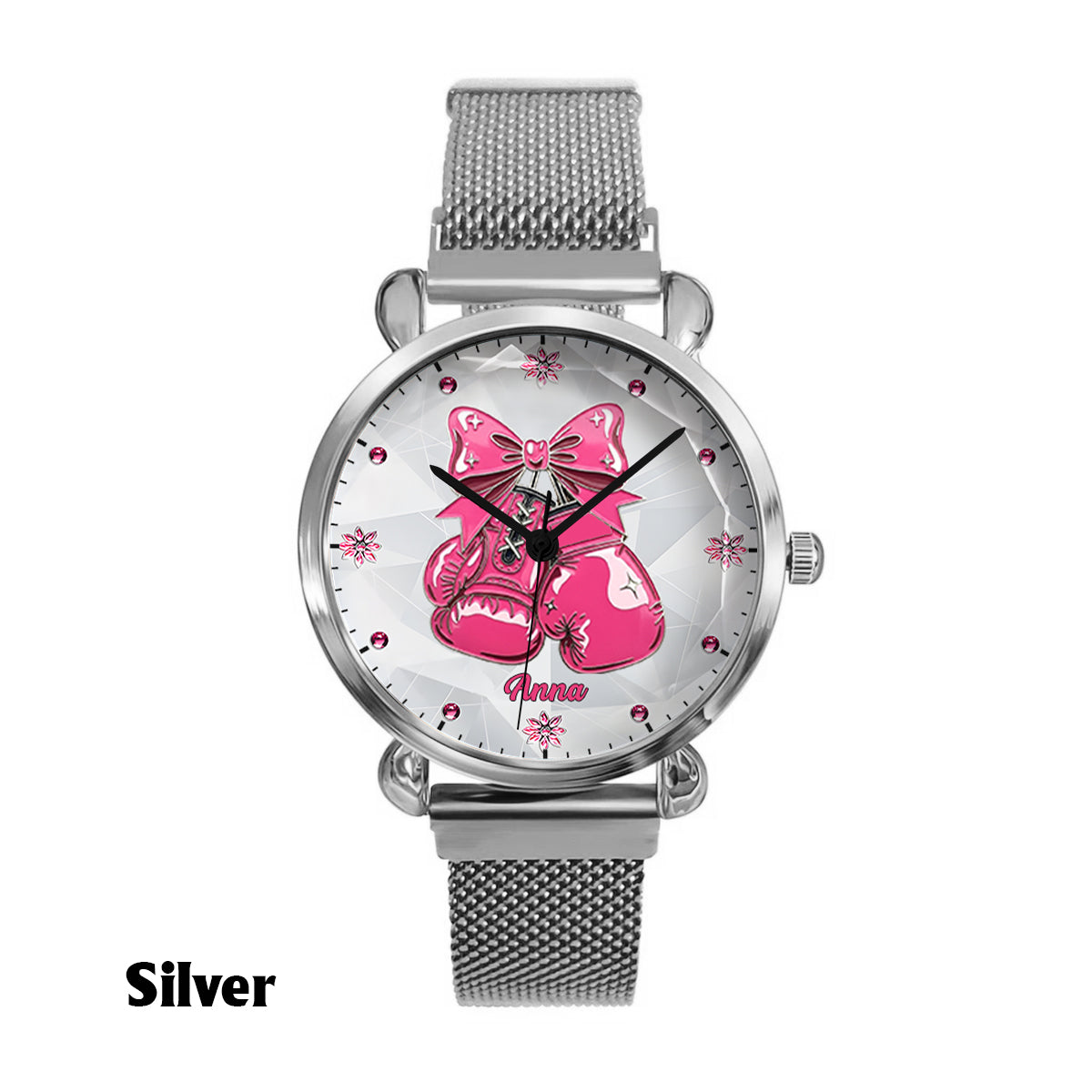 Faith Hope Love - Personalized Breast Cancer Awareness Women Hand Watch