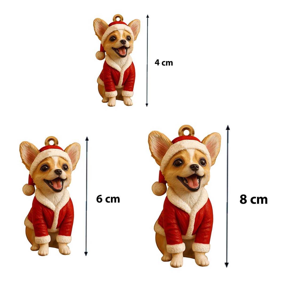 Furry And Bright - Personalized Dog Custom Made 3D Minifigure Ornament