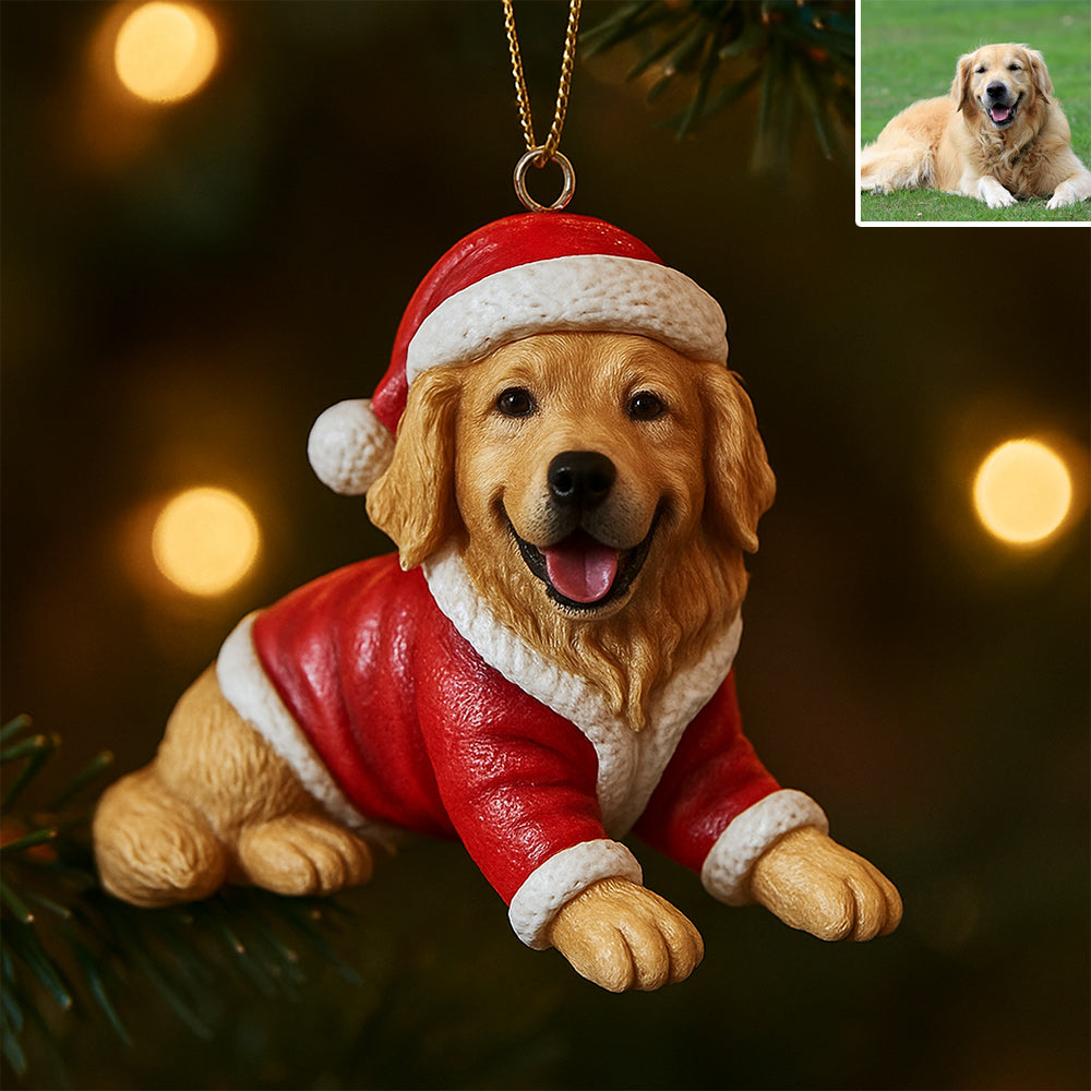 Furry And Bright - Personalized Dog Custom Made 3D Minifigure Ornament