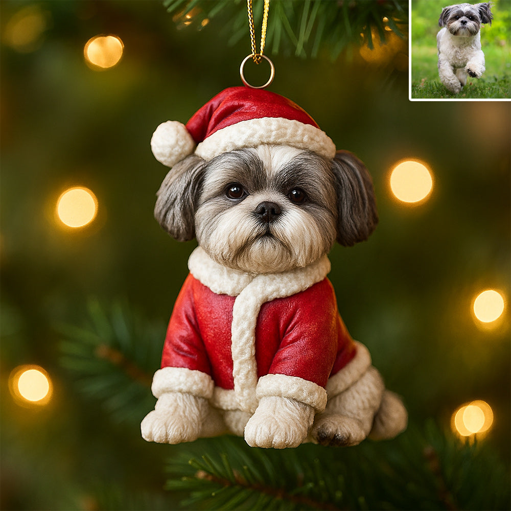 Furry And Bright - Personalized Dog Custom Made 3D Minifigure Ornament