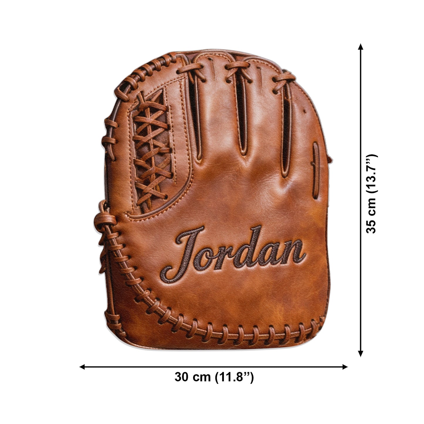 Gant de baseball en cuir - Sac à dos en cuir personnalisable avec patch interchangeable