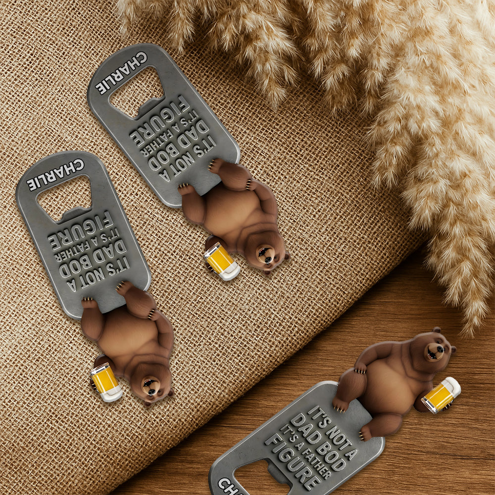 Dad Bod Gift For Father, Grandfather - Personalized Father Bottle Opener