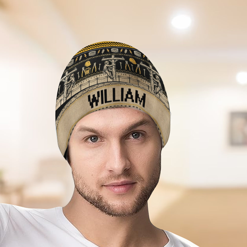 Lineman Life - Personalized Lineman Beanie Hat