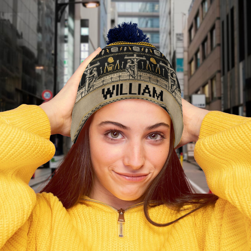 Lineman Life - Personalized Lineman Beanie Hat