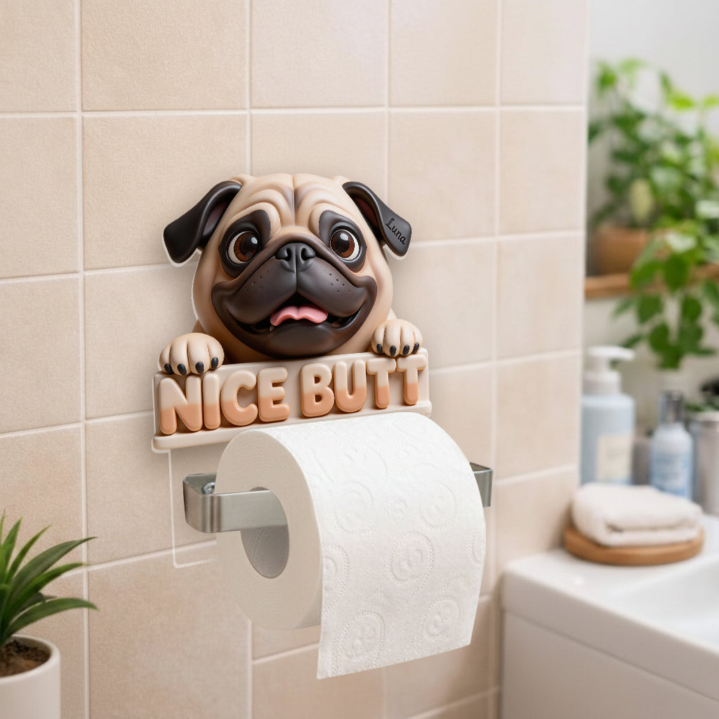 Custom From Any Photo - Personalized Dog Toilet Paper Holder