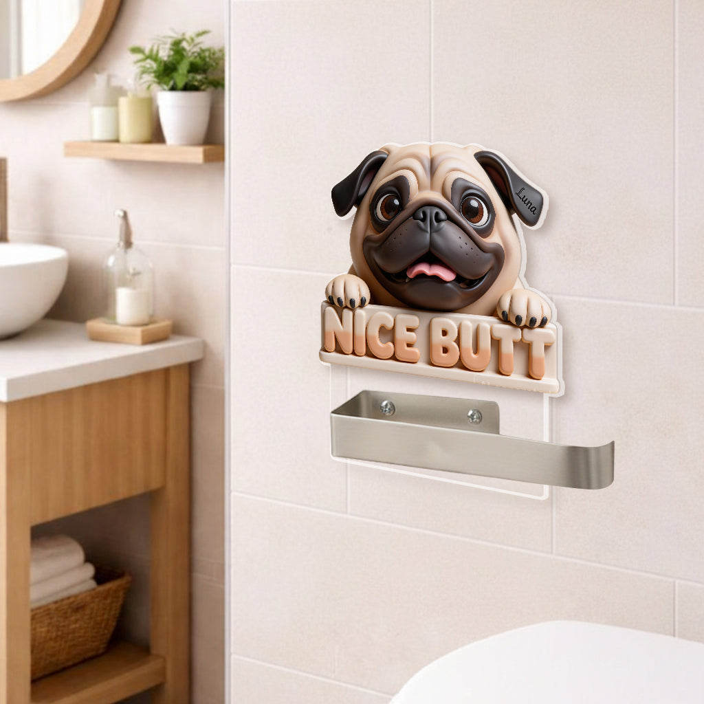 Custom From Any Photo - Personalized Dog Toilet Paper Holder