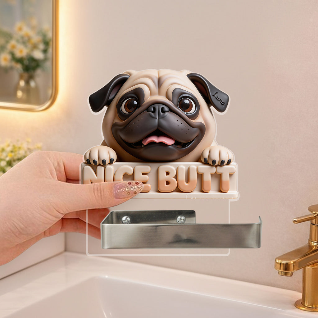 Custom From Any Photo - Personalized Dog Toilet Paper Holder