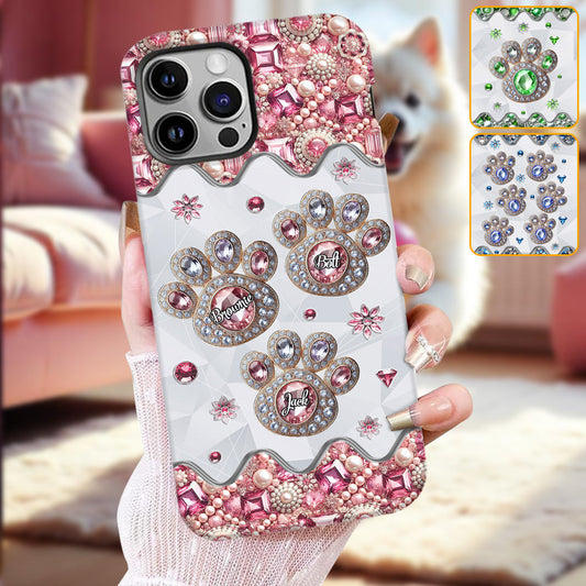 Das Leben ist schöner mit meinen Hunden – Personalisierte Handyhülle mit Hunde-Vollbild