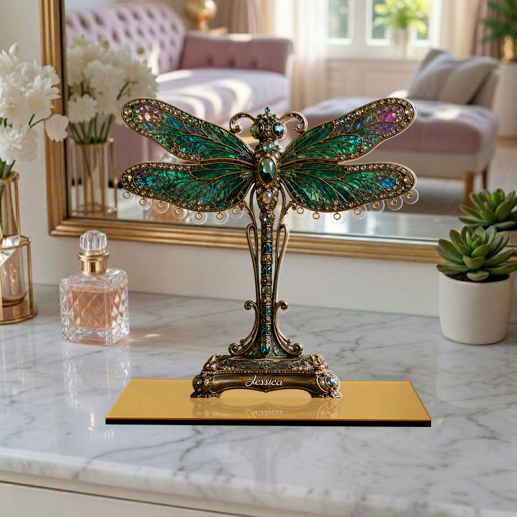 Stunning Dragonfly - Personalized Dragonfly Jewelry Holder
