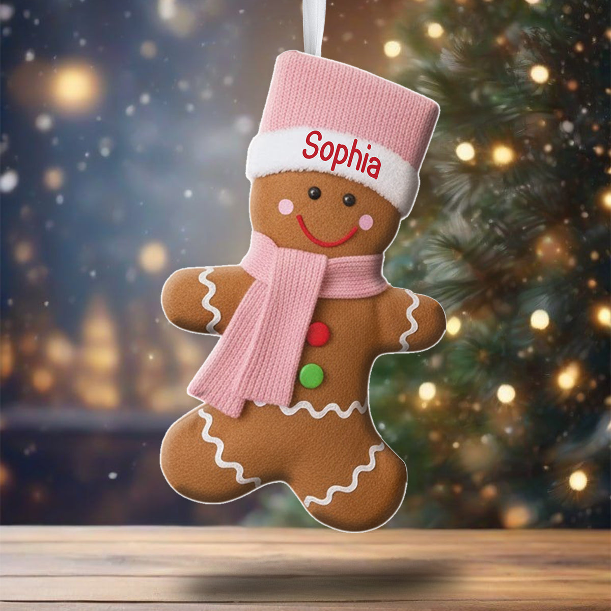 Merry Christmas - Personalized Family Shaped Christmas Stocking