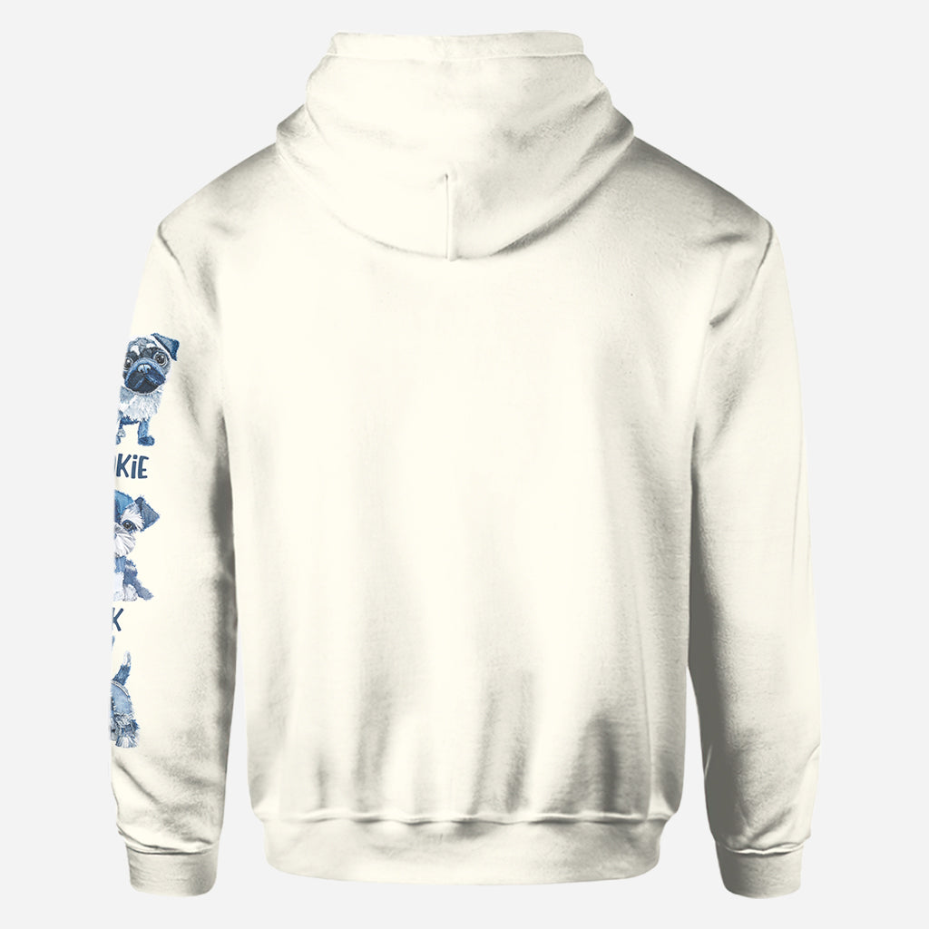 T-shirt personnalisé « Juste une fille qui aime les chiens » avec un motif de chien.
