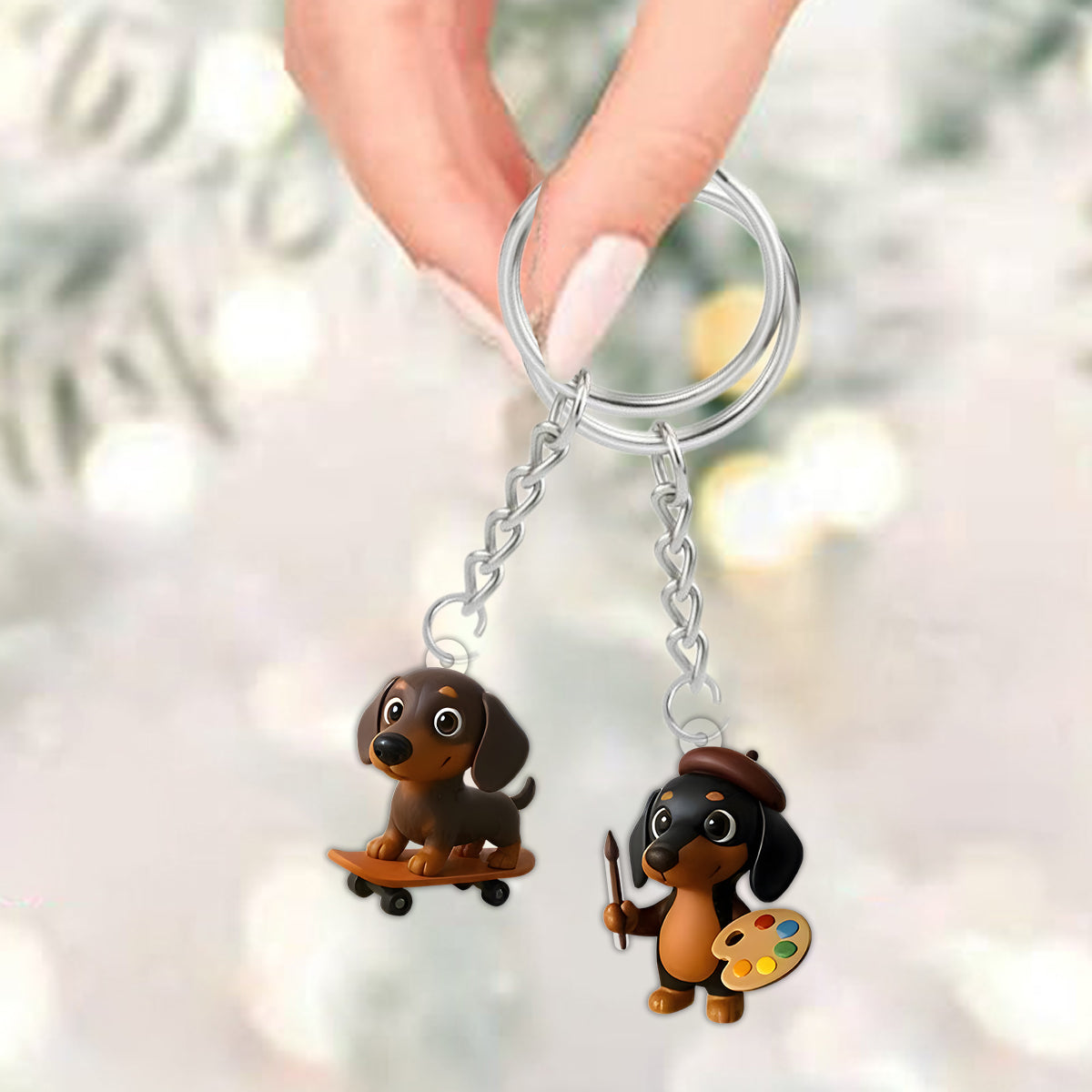 Love Dachshund - Personalized Dachshund Advent Calendar With Ornaments