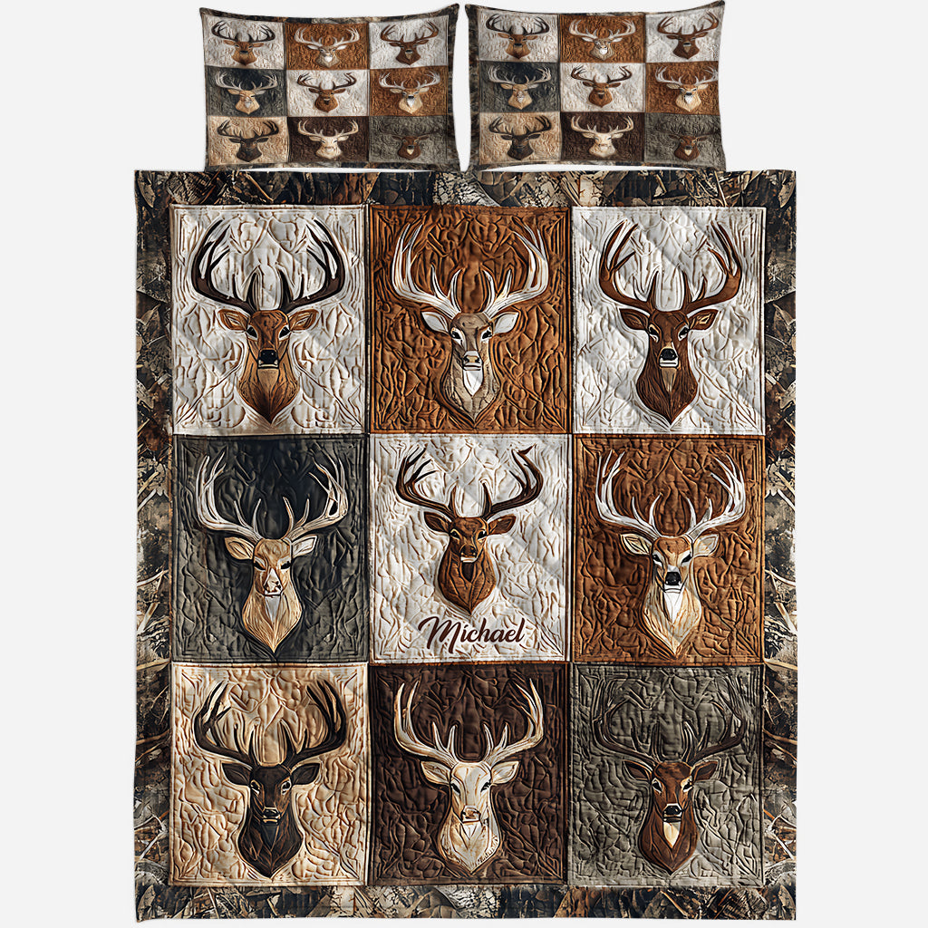 Love Hunting - Personalized Hunting Quilt Set