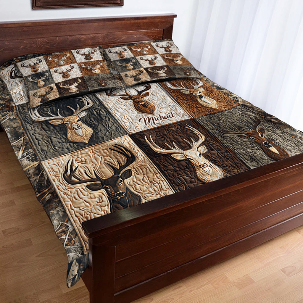 Love Hunting - Personalized Hunting Quilt Set