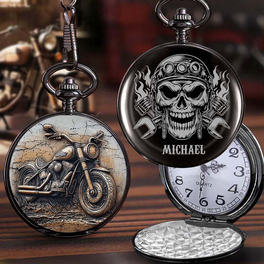 Leben hinter Gittern – Personalisierte Dirtbike-Taschenuhr