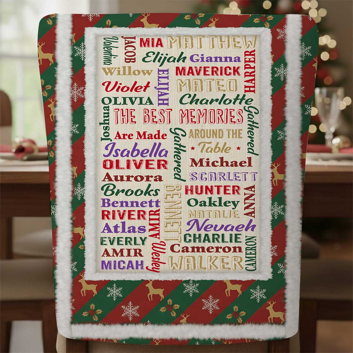 Happy Family - Personalized Family Chair Cover Set