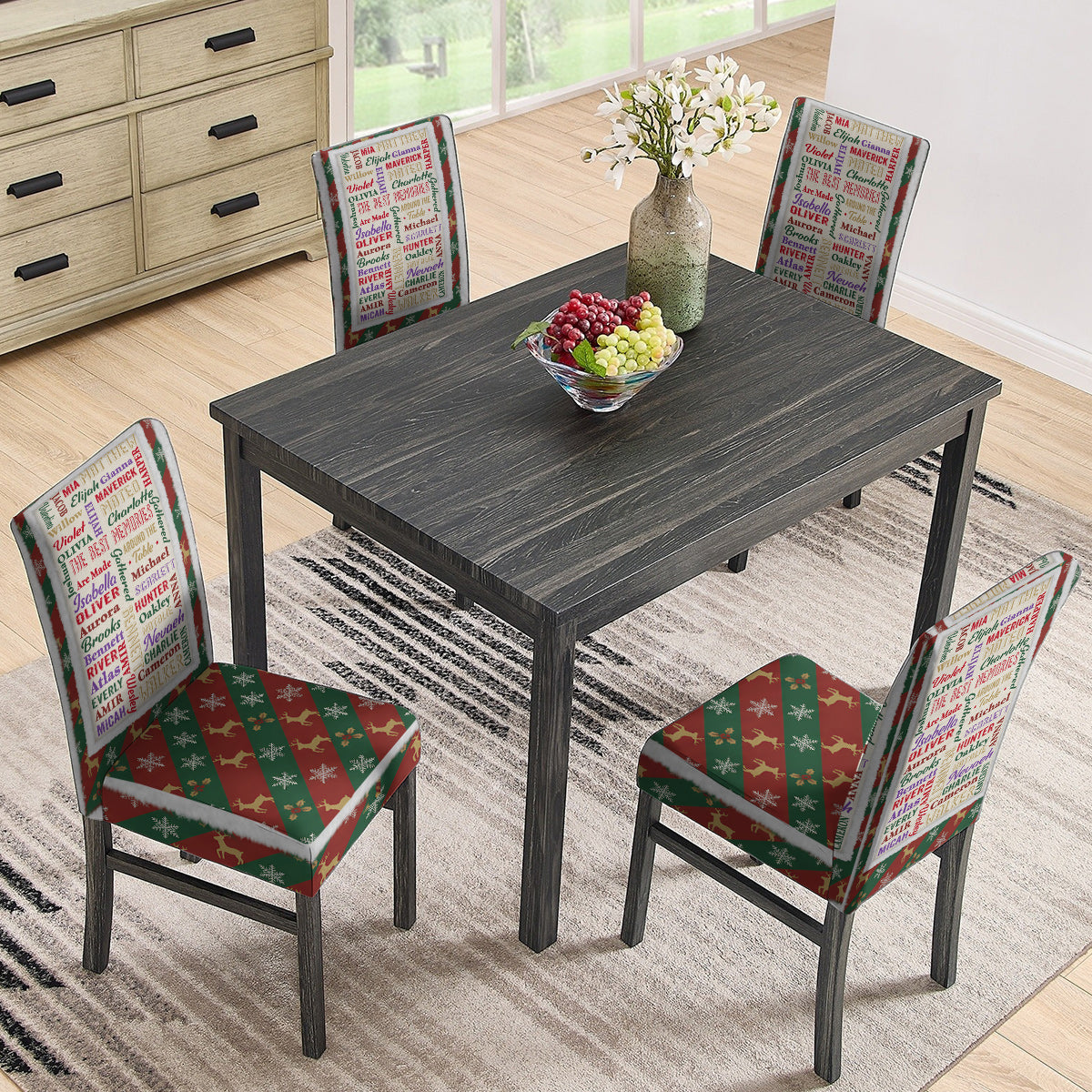 Happy Family - Personalized Family Chair Cover Set