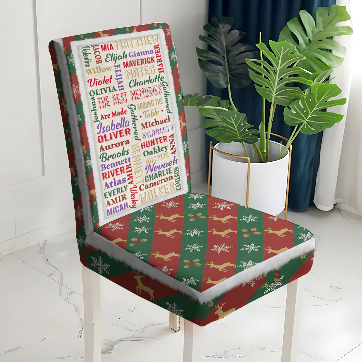 Happy Family - Personalized Family Chair Cover Set