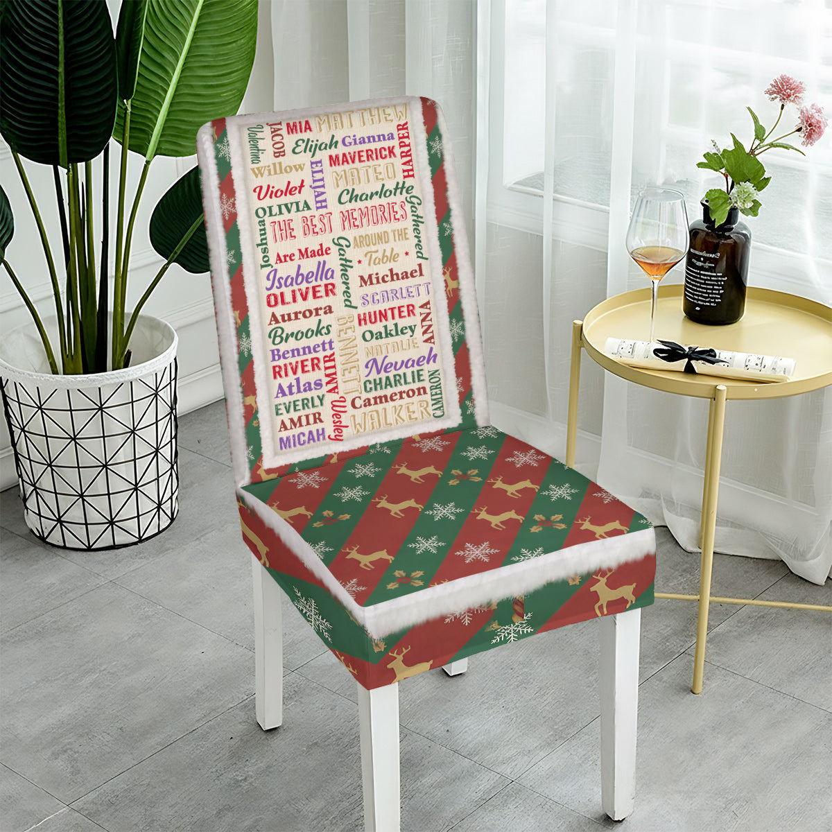 Happy Family - Personalized Family Chair Cover Set