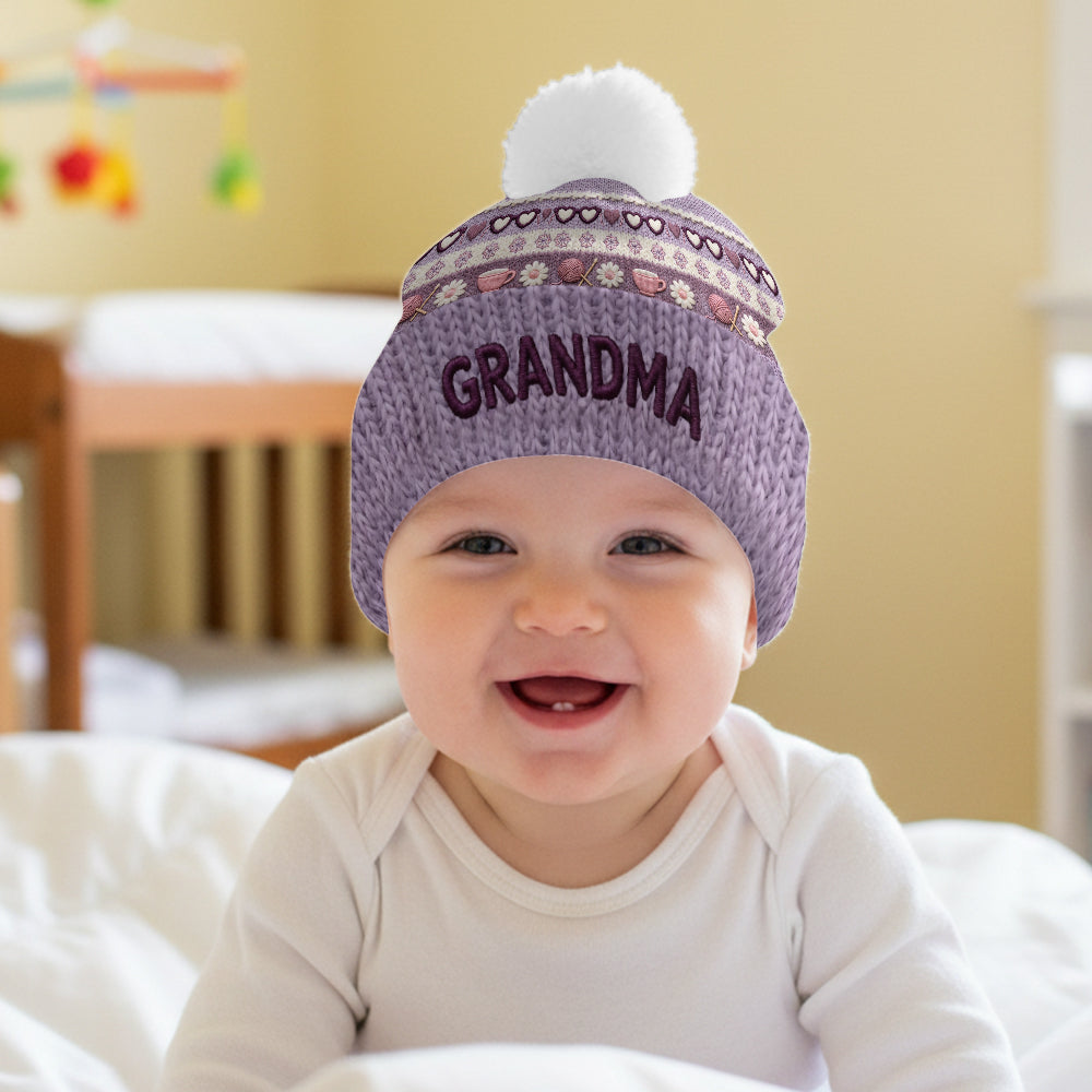 Bonnet personnalisé pour grand-mère