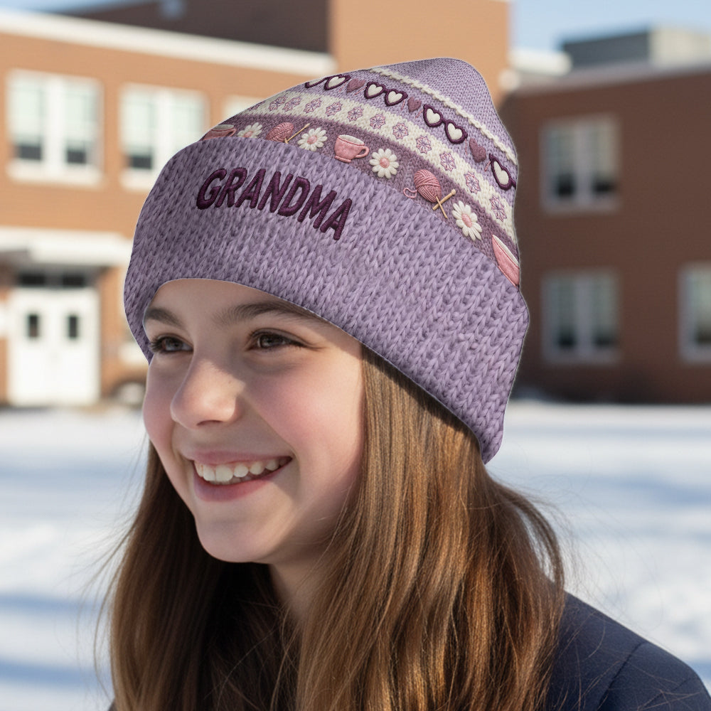 Bonnet personnalisé pour grand-mère