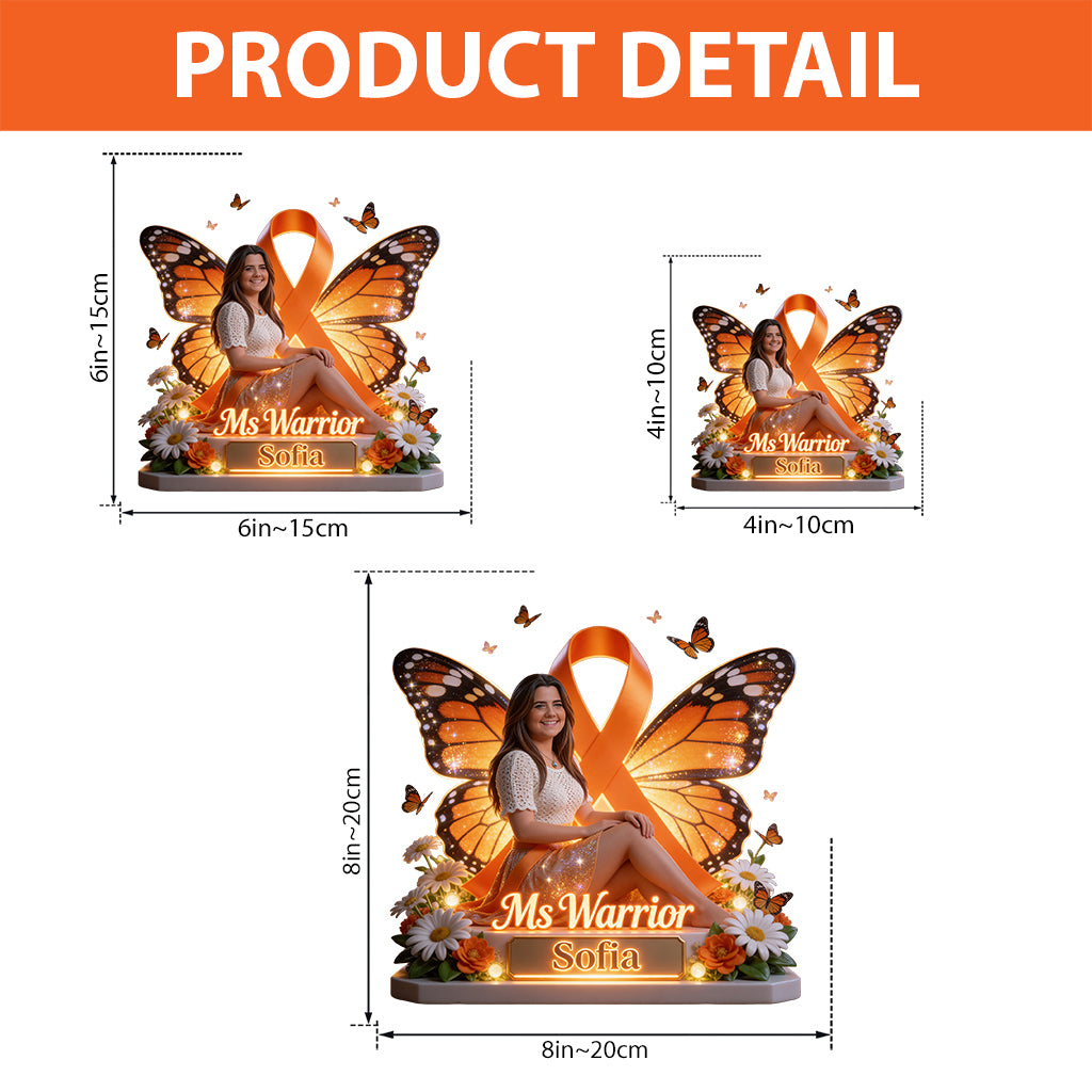 Multiple Sclerosis, MS Warior, MS Awareness Month - Personalized Multiple Sclerosis Awareness Custom Shaped Acrylic Plaque