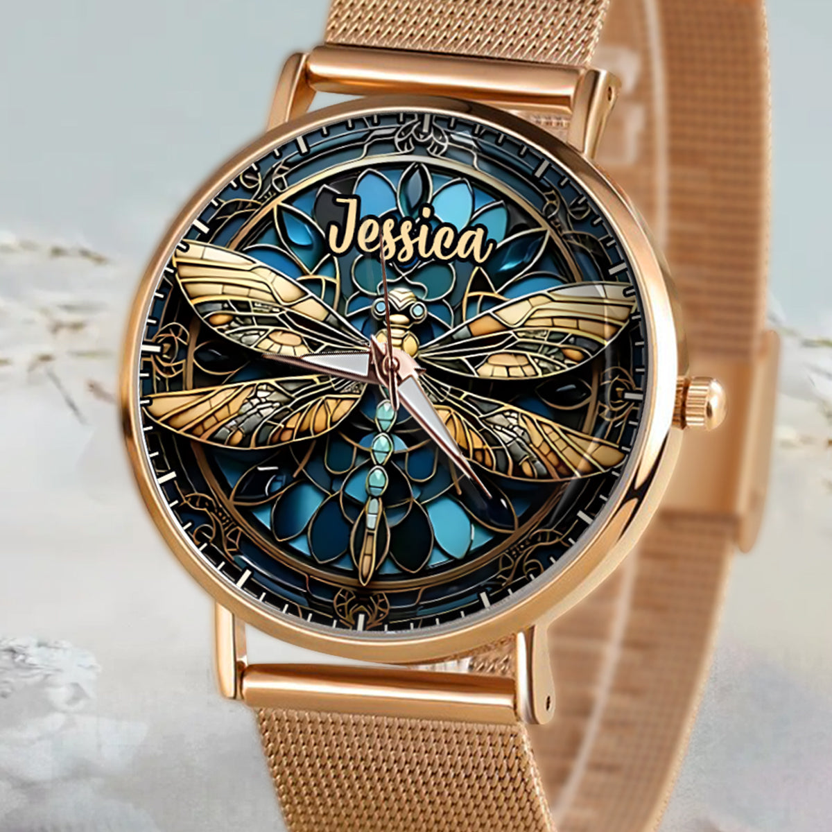 Beautiful Dragonfly - Personalized Dragonfly Women Hand Watch