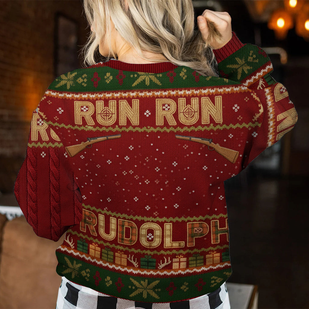 Hunter Rudolph - Personalized Hunting Ugly Sweater