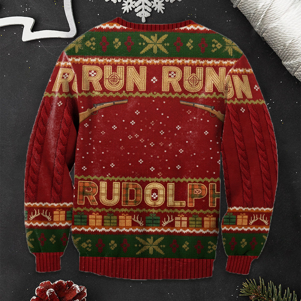 Hunter Rudolph - Personalized Hunting Ugly Sweater