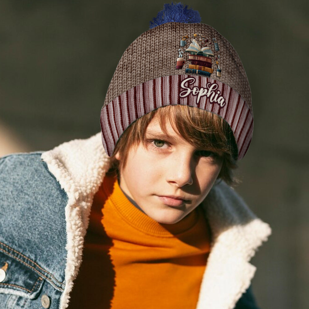 Reading Is My Love - Personalized Book Beanie Hat