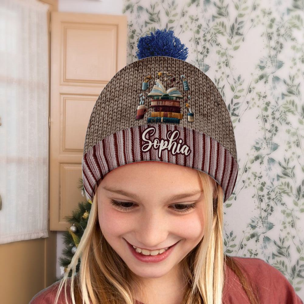 Reading Is My Love - Personalized Book Beanie Hat
