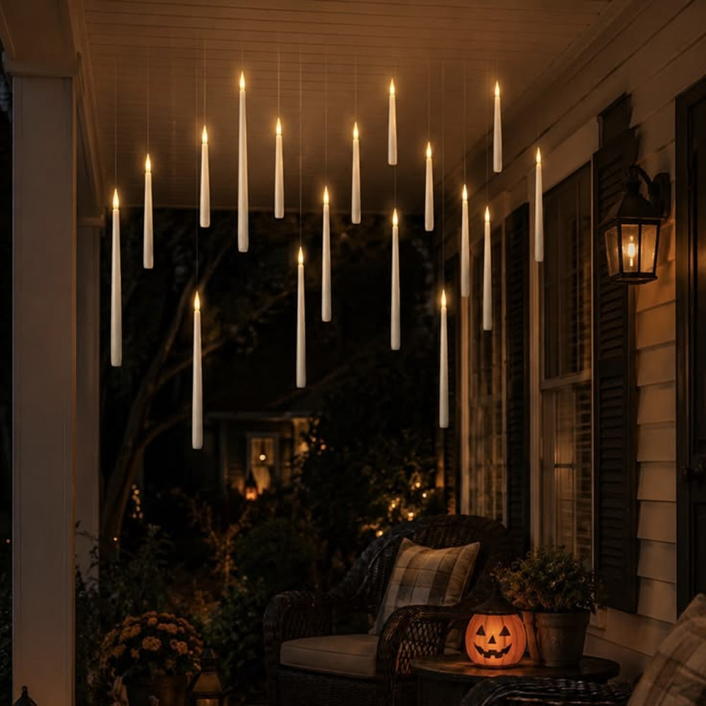 Flameless Floating Candles With Wand Remote