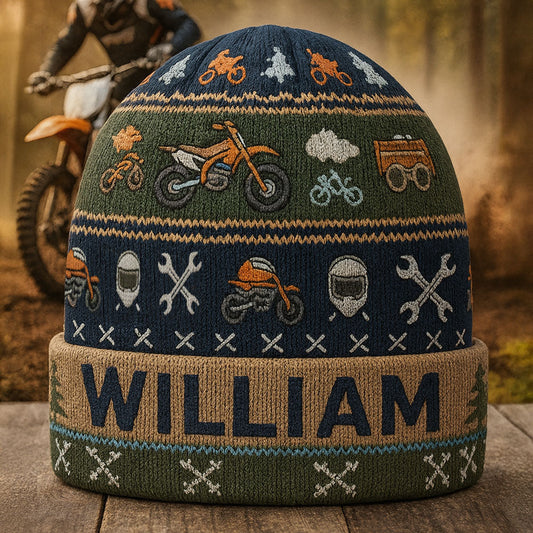 Passionné de moto - Bonnet personnalisé pour motard tout-terrain